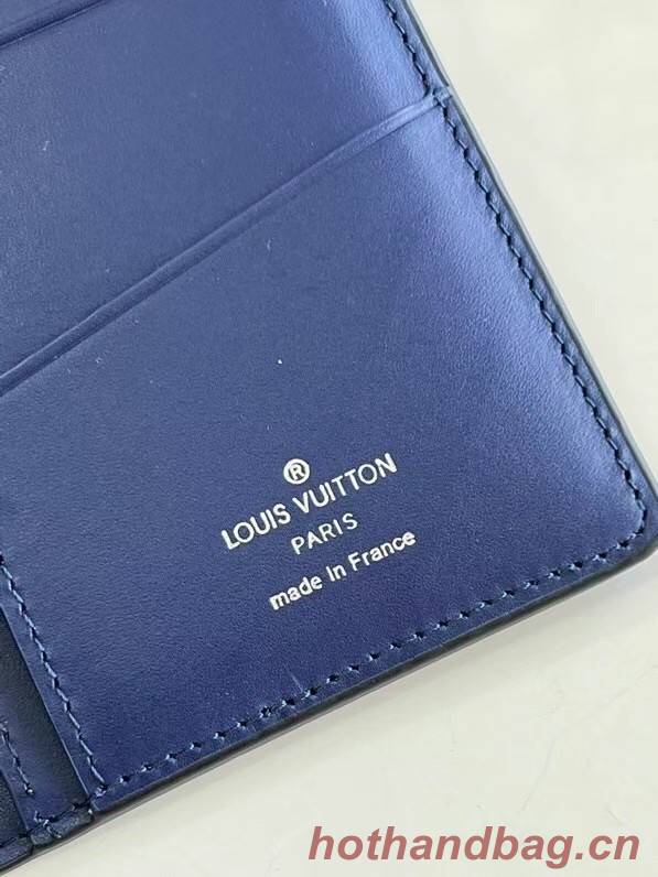 Louis Vuitton BRAZZA WALLET M81405 blue