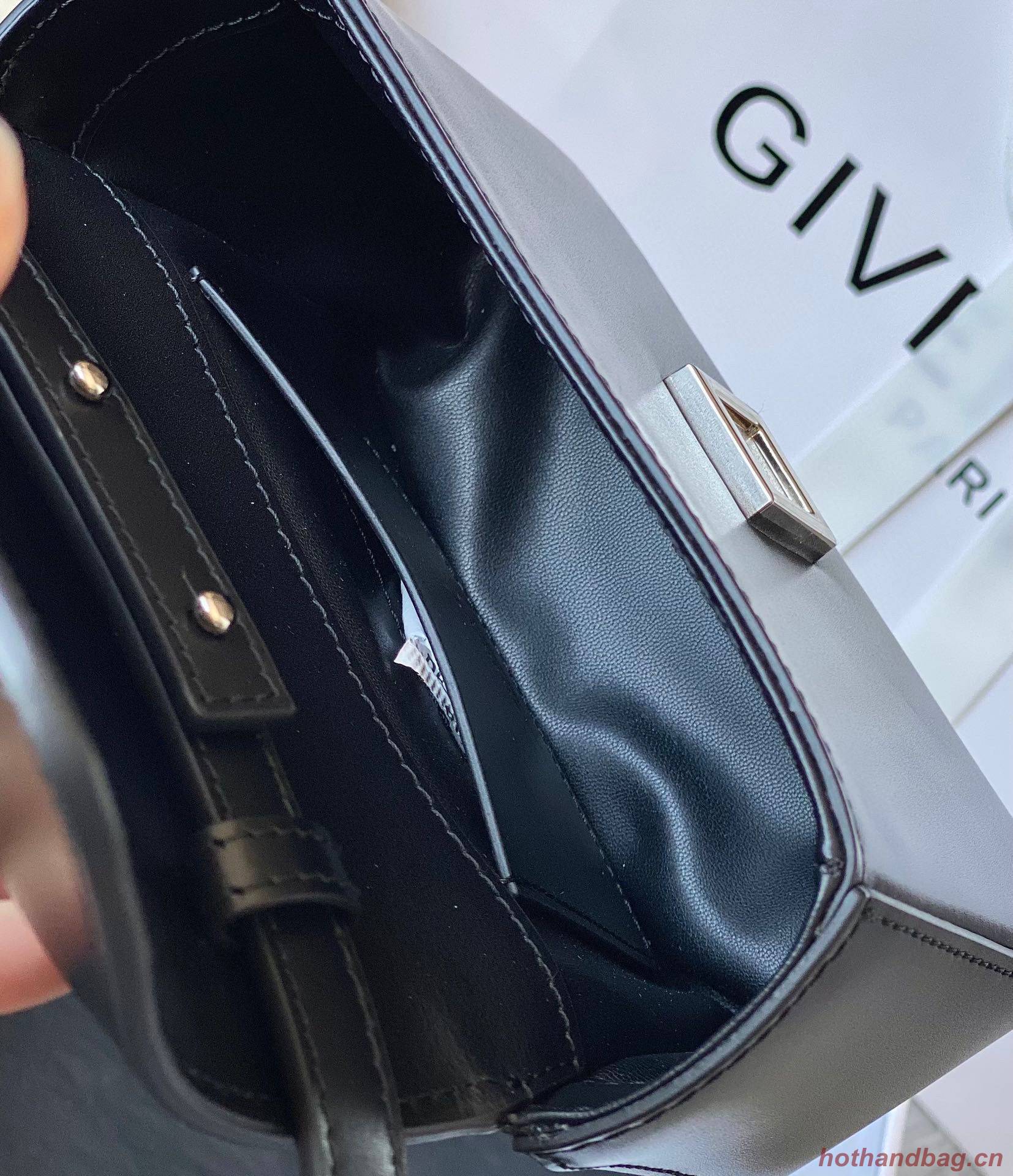 GIVENCHY Original Leather Shoulder Bag 1863 Black