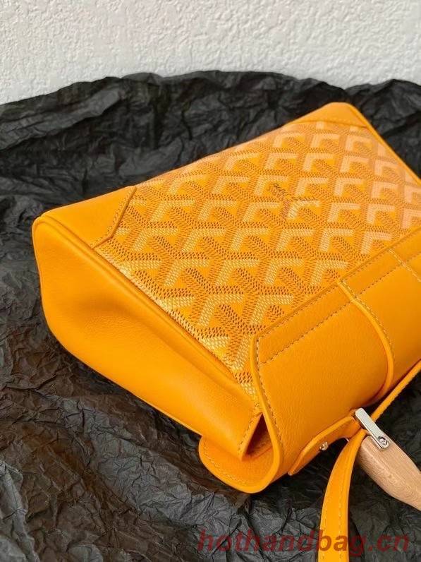 Goyard Calfskin Leather saigon mini Tote Bag 9955 yellow