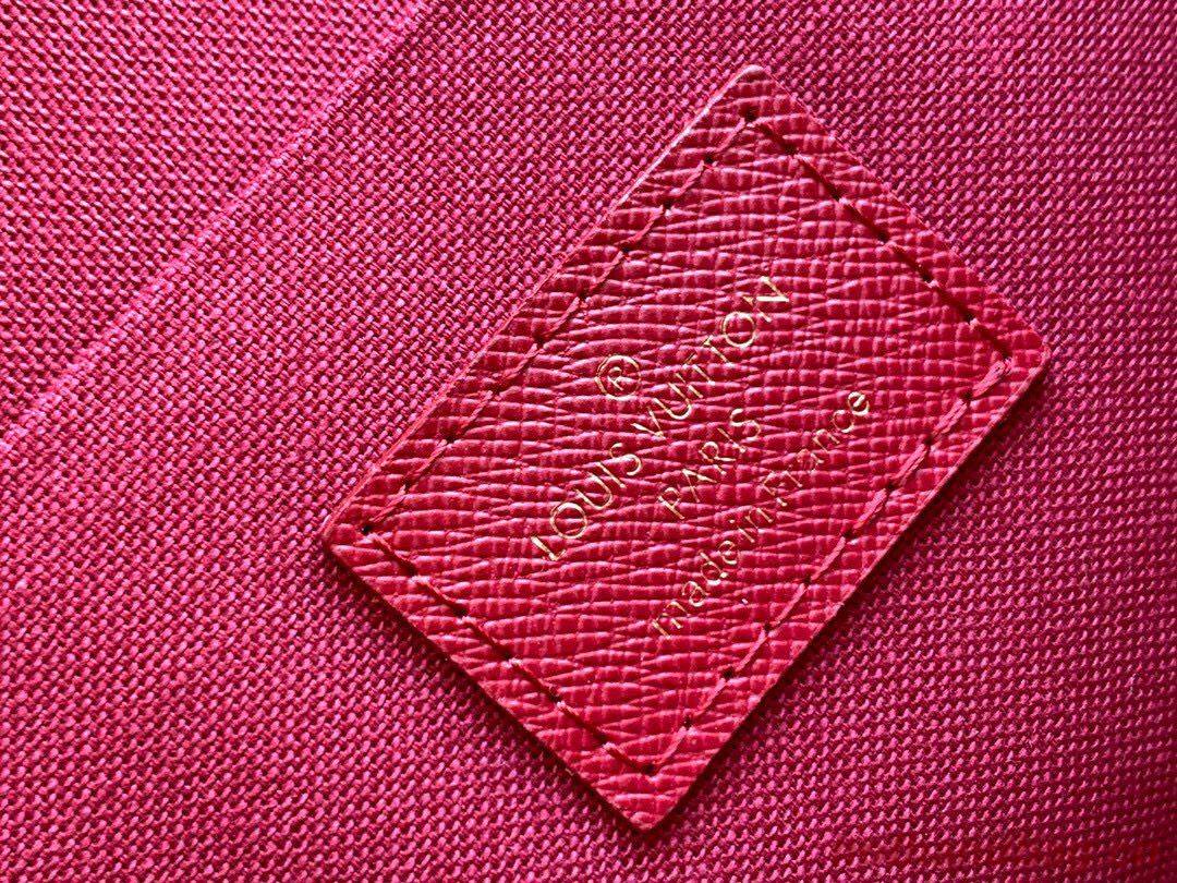 Louis Vuitton Monogram Canvas Felicie Chain Wallet M61276 Red