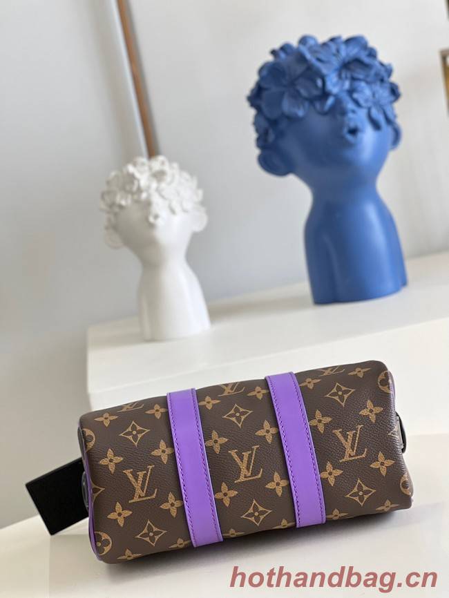 Louis Vuitton Monogram Canvas KEEPALL BANDOULIERE 25 M20900 purple