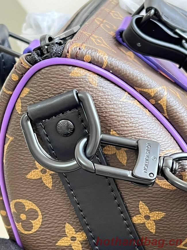 Louis Vuitton Monogram Canvas KEEPALL BANDOULIERE 25 M20900 purple