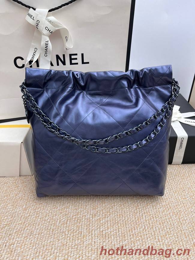 CHANEL 22 HANDBAG AS3262 Navy Blue