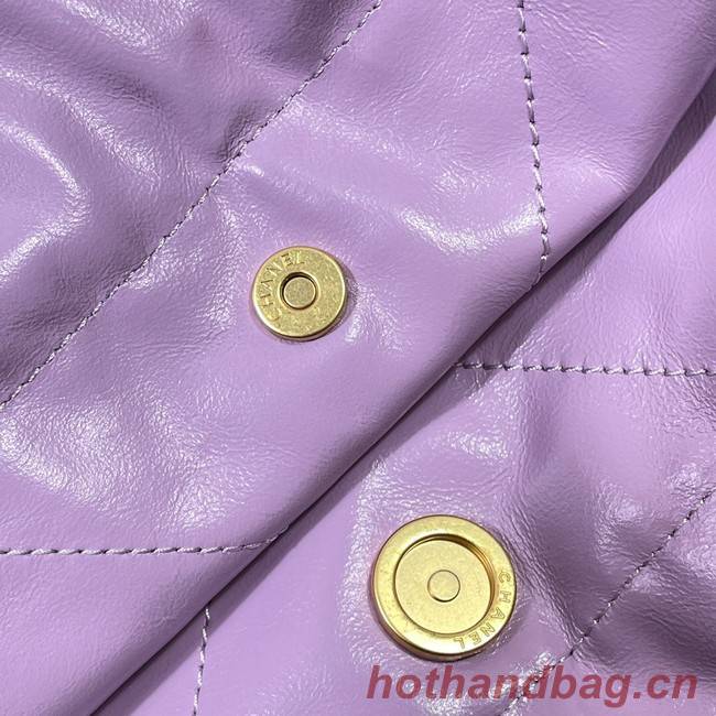 CHANEL 22 HANDBAG AS3262 Purple