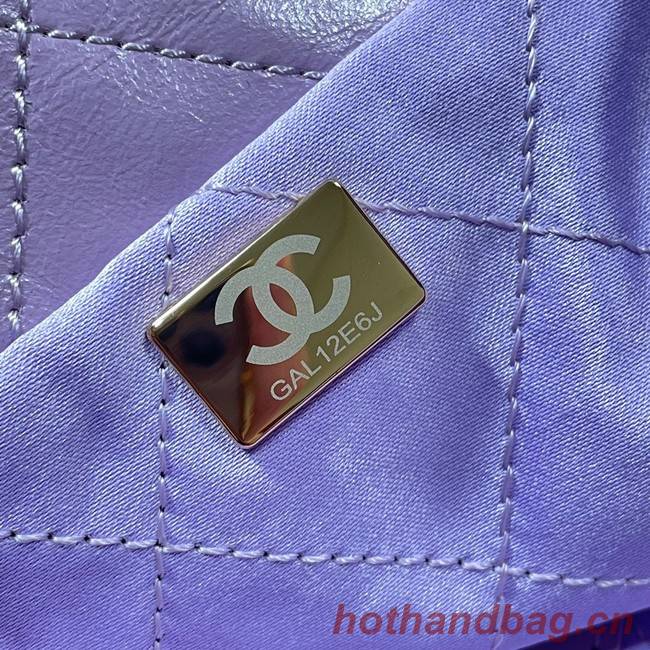 CHANEL 22 HANDBAG AS3262 Purple