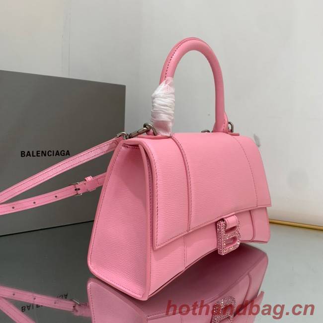 Balenciaga HOURGLASS SMALL TOP HANDLE BAG 592834 PINK