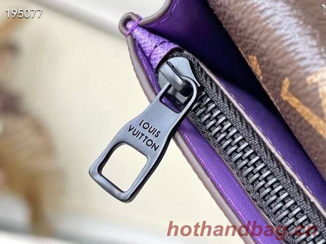 Louis Vuitton BRAZZA WALLET M81538 purple