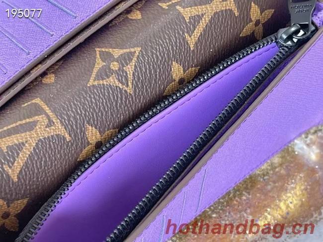 Louis Vuitton BRAZZA WALLET M81538 purple