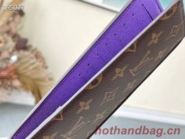 Louis Vuitton BRAZZA WALLET M81538 purple