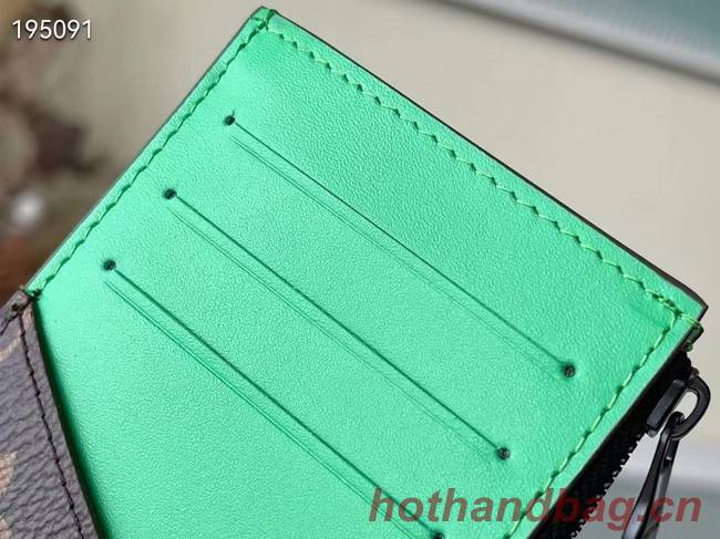 Louis Vuitton COIN CARD HOLDER M81627 green