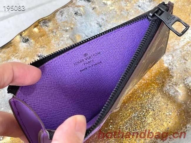 Louis Vuitton COIN CARD HOLDER M81627 purple