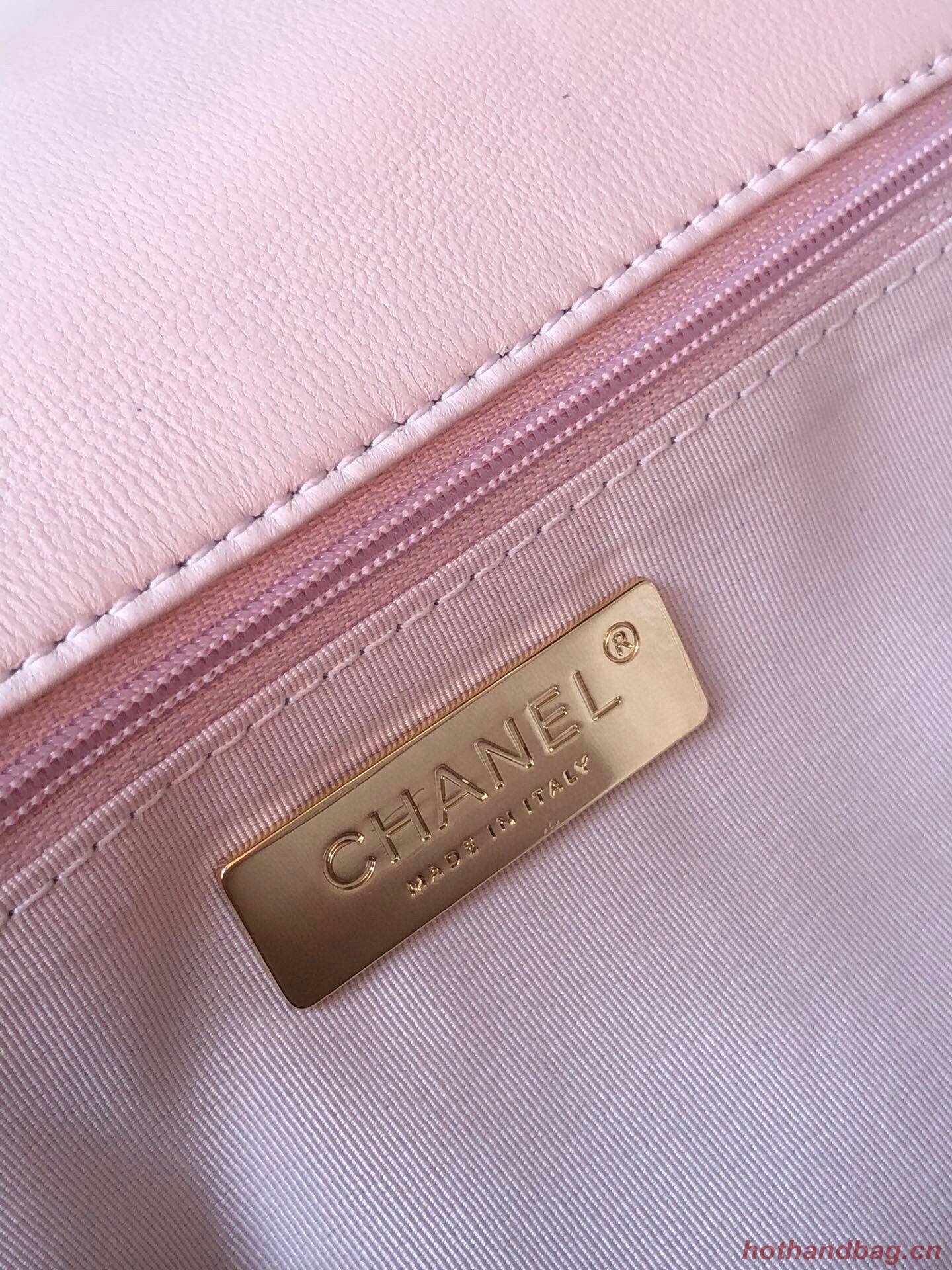 CHANEL Original Lambskin 19 Flap Bag AS1160 AS1161 light Pink