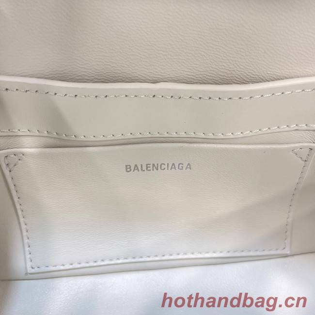 Balenciaga HOURGLASS SMALL TOP HANDLE BAG 6008 white