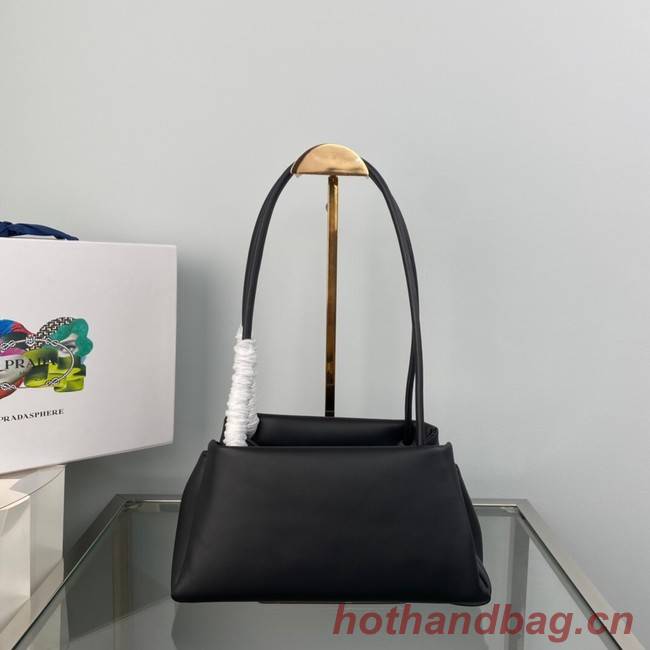 Prada Leather Triangle bag 1BA368 black