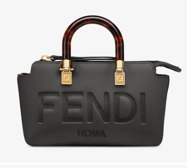 Fendi By The Way Mini Small leather Boston bag 8BS067A black