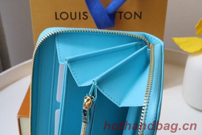 Louis Vuitton ZIPPY WALLET M81510 sky blue