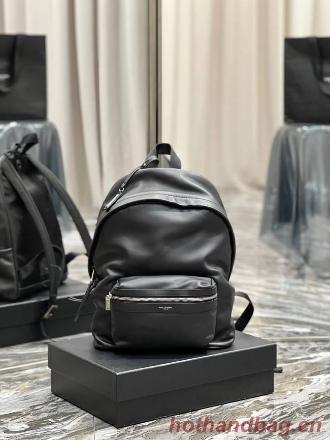 SAINT LAUREN CITY BACKPACK IN LEATHER SMOOTH LEATHER 534967 black