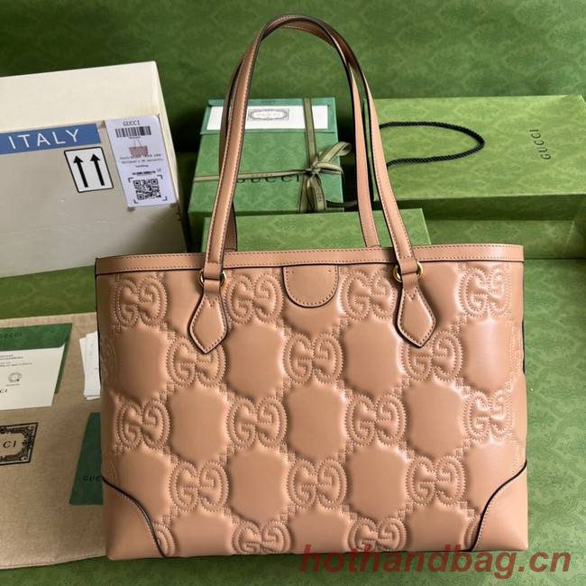 Gucci GG Matelasse leather medium tote 631685 Beige