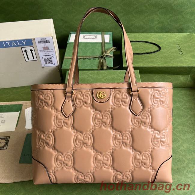 Gucci GG Matelasse leather medium tote 631685 Beige