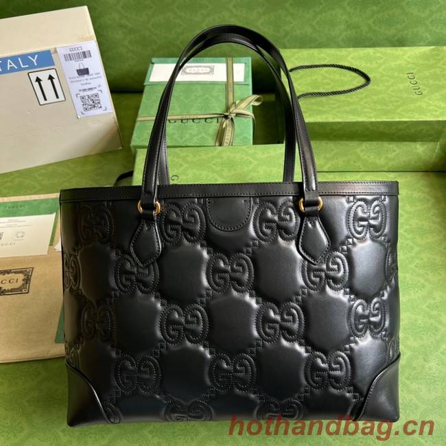 Gucci GG Matelasse leather medium tote 631685 black