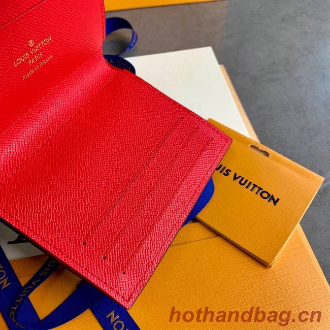 Louis Vuitton CARD HOLDER M61731 red