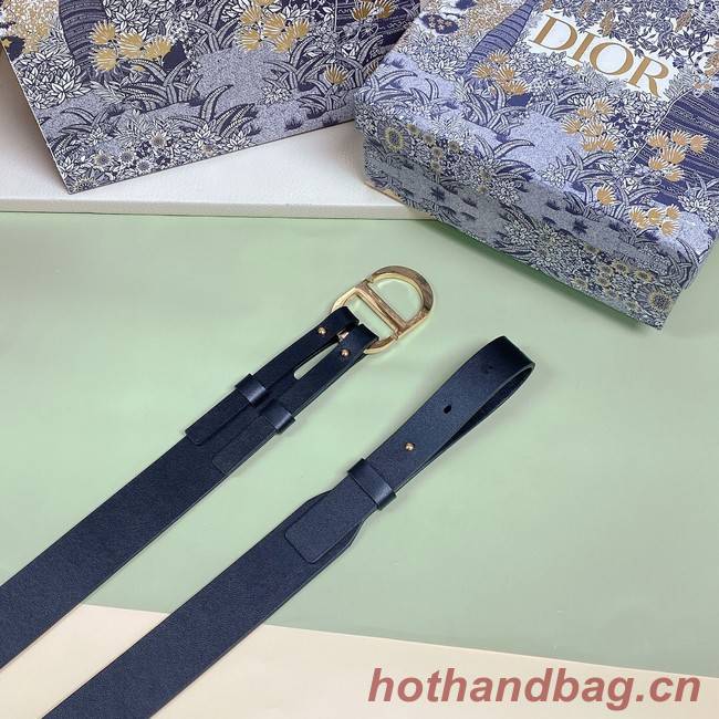 DIOR 30 MONTAIGNE BELT Black Smooth Calfskin 30 MM B0305UVW