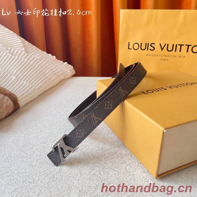 Louis Vuitton calf leather 20MM BELT M0465S