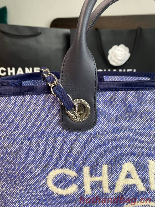 Chanel LARGE SHOPPING BAG A66941 blue&white