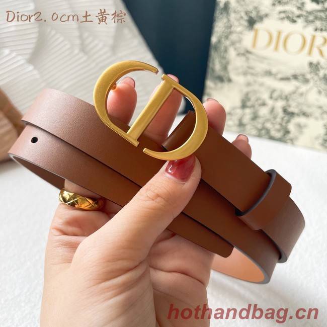 Dior Leather Belt 20MM 2798