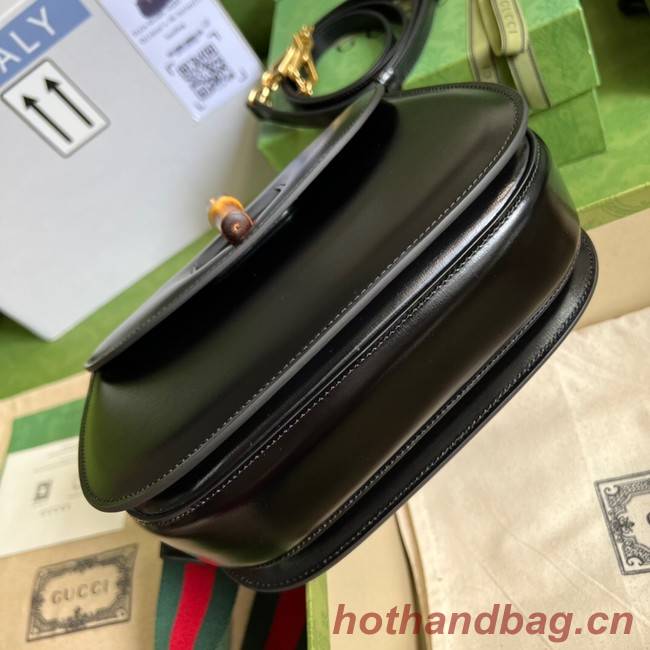 Gucci Small top handle bag with Bamboo 675797 black