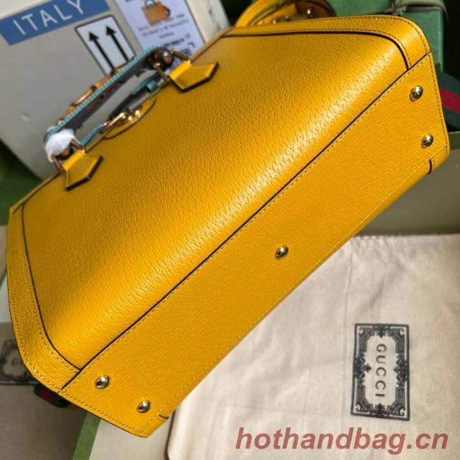 Gucci Diana small tote bag 702721 yellow