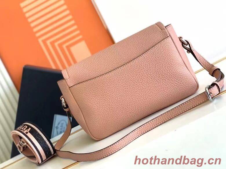 Prada Leather bag with shoulder strap 1DB443 pink