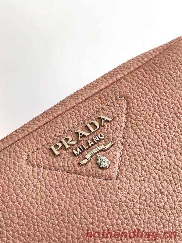 Prada Leather bag with shoulder strap 1DB820 pink