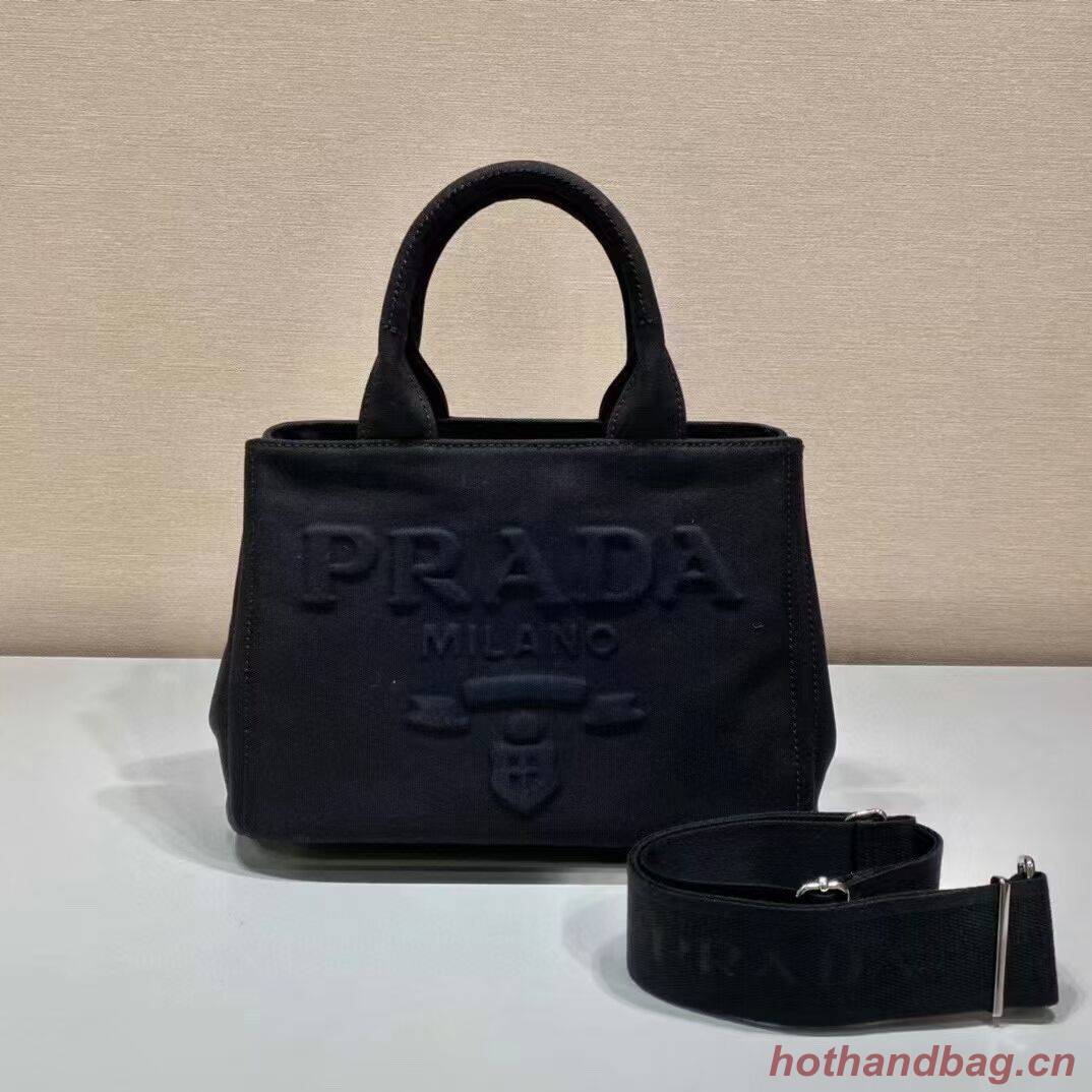 Prada cloth tote bag 1BA499 black