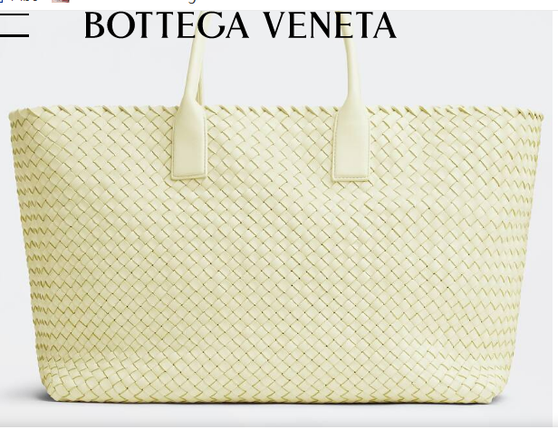 Bottega Veneta Large intreccio leather tote bag 608811 Zest washed