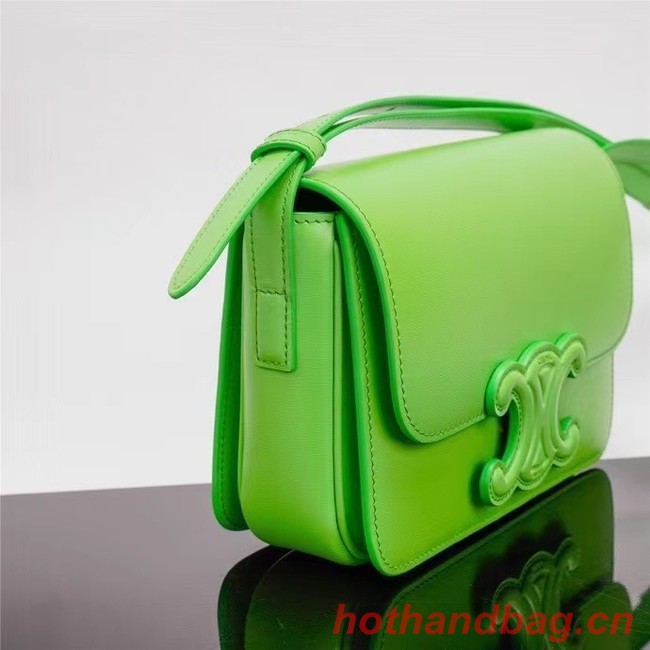 Celine TEEN CLASSIC BAG IN BOX CALFSKIN 199223 green