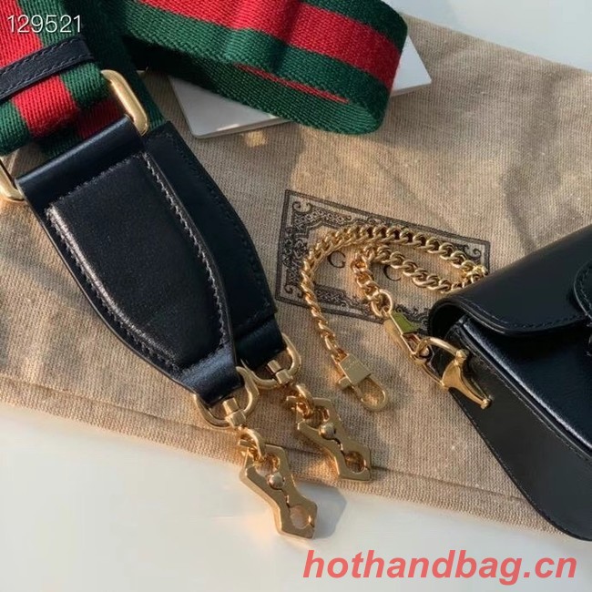 Gucci Horsebit 1955 strap wallet 699760 black