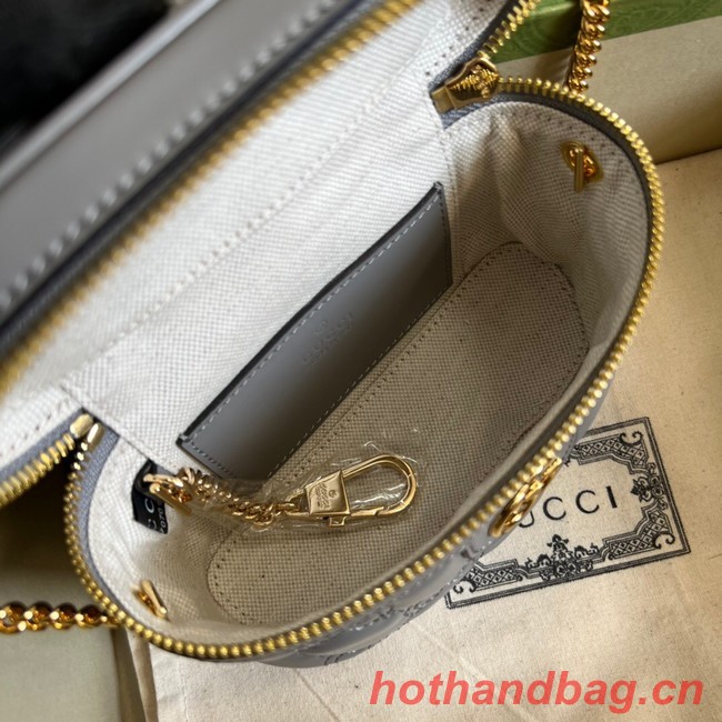 Gucci GG Matelasse top handle mini bag 723770 Grey