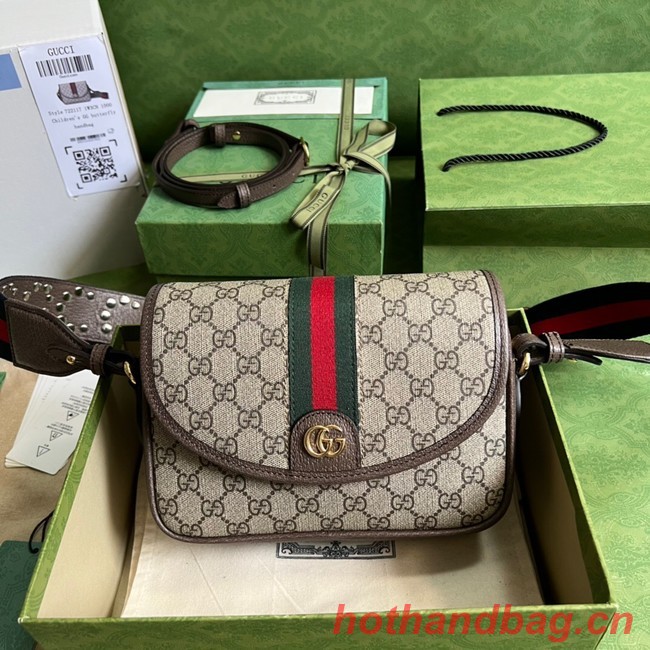 Gucci Ophidia mini GG shoulder bag 722117 Brown