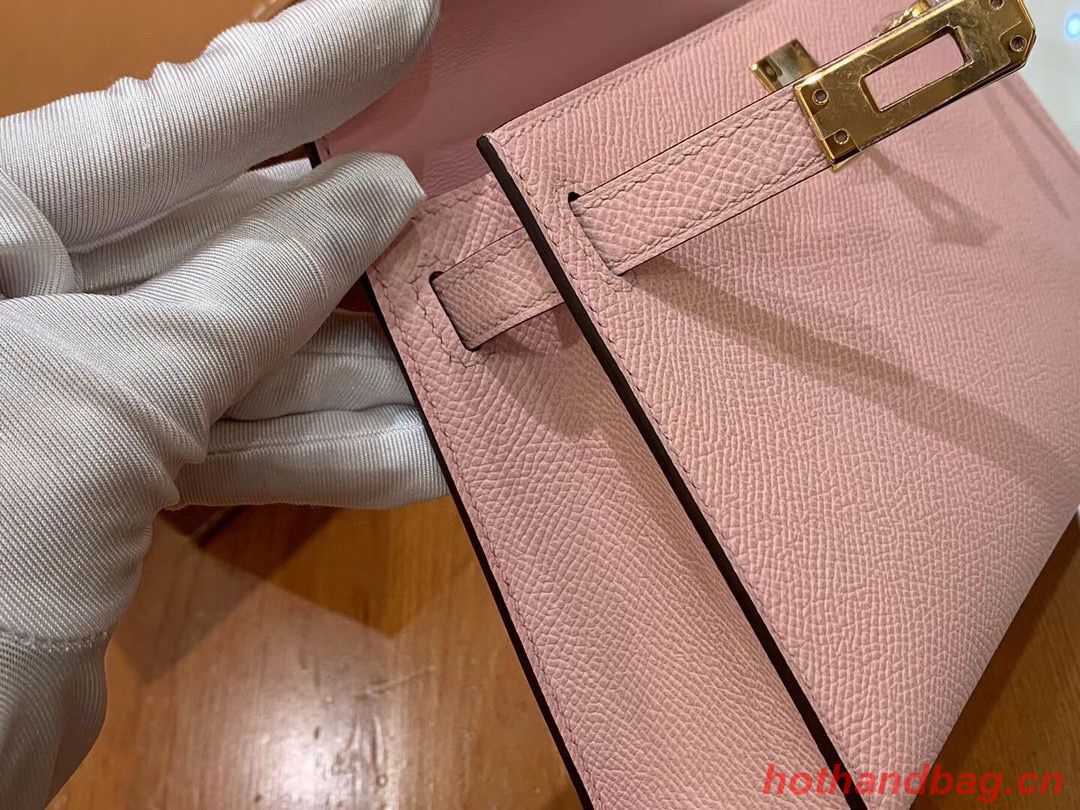 Hermes Kelly 22cm 25cm Tote Original Epsom Leather Bag KL22 KL25 Nude Pink