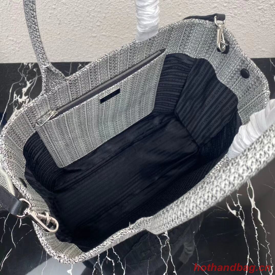 Prada SHOPPING BAG 1AV332 Black&grey