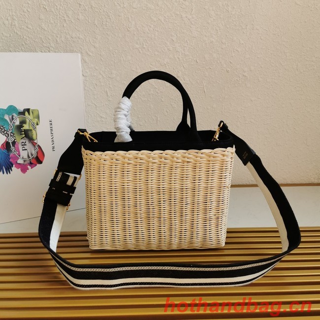 Prada Raffia tote bag 1BG835 tan