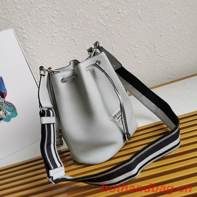 Prada leather Shoulder Bag 1BE060 gray