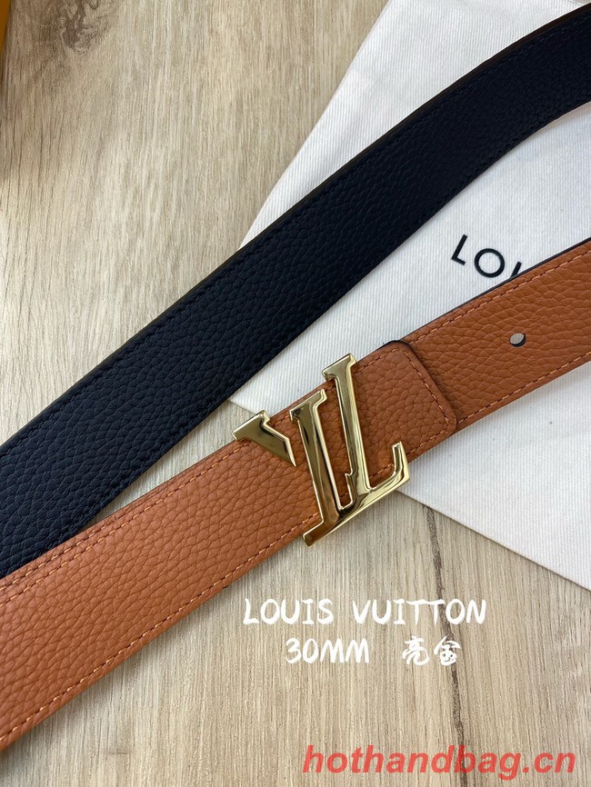 Louis Vuitton 30MM Leather Belt 7097-2