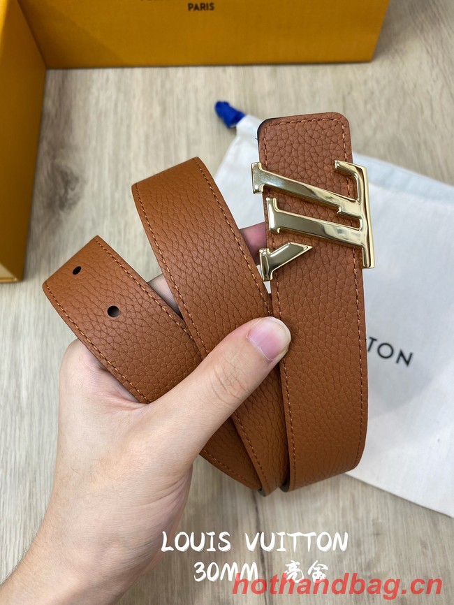 Louis Vuitton 30MM Leather Belt 7097-2