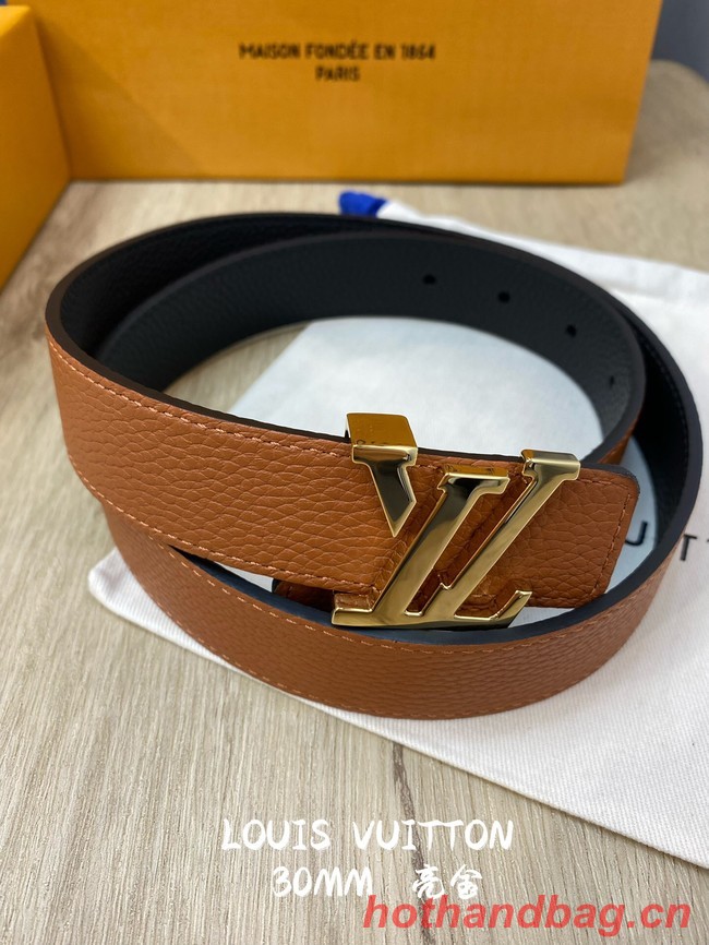 Louis Vuitton 30MM Leather Belt 7097-2