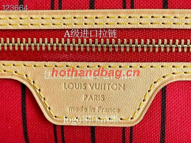 Louis Vuitton NEVERFULL MM M50336 red