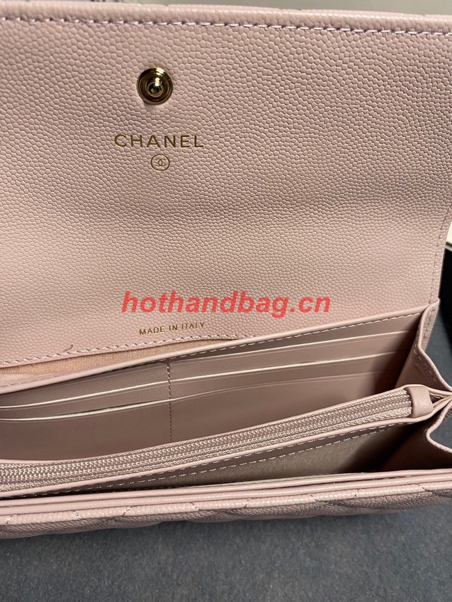 Chanel Calfskin Leather & Gold-Tone Metal AP2740 pink