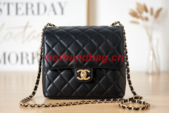 Chanel Lambskin MINI FLAP BAG AS3648 black