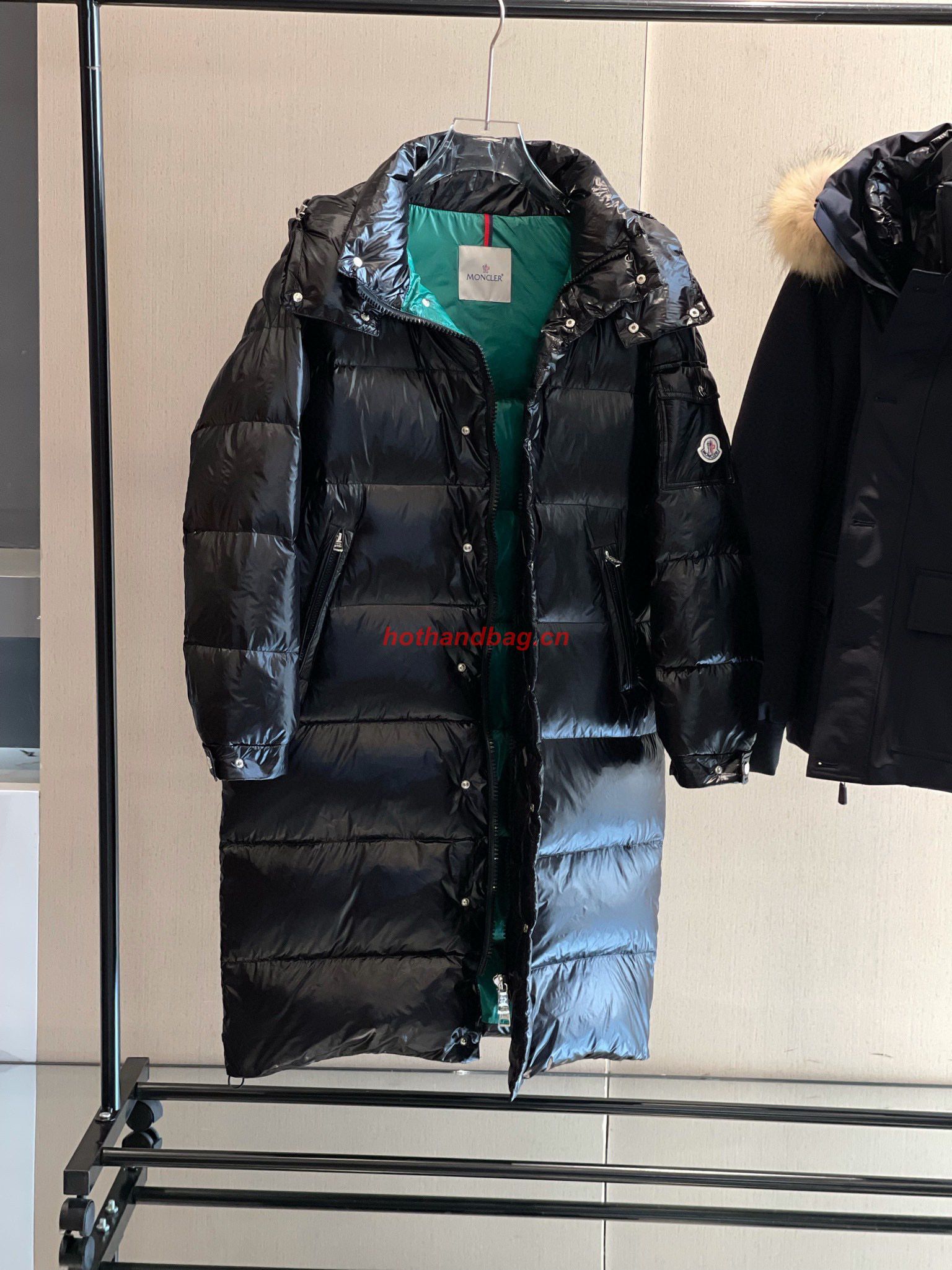 Moncler Women Style Top Quality Long Down Coat MC302719 Black